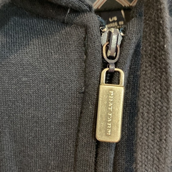 Vintage Men’s navy blue Phat Farm zip-up hooded sweatshirt size Large - Picture 5 of 10